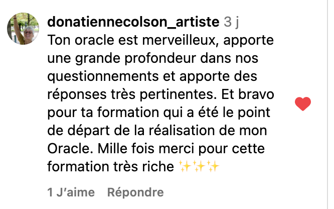 Retour de participante