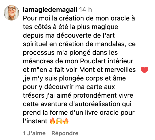 Retour de participante