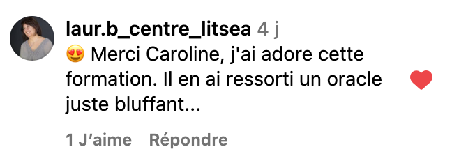 Retour de participante